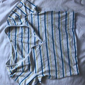 striped cropped top